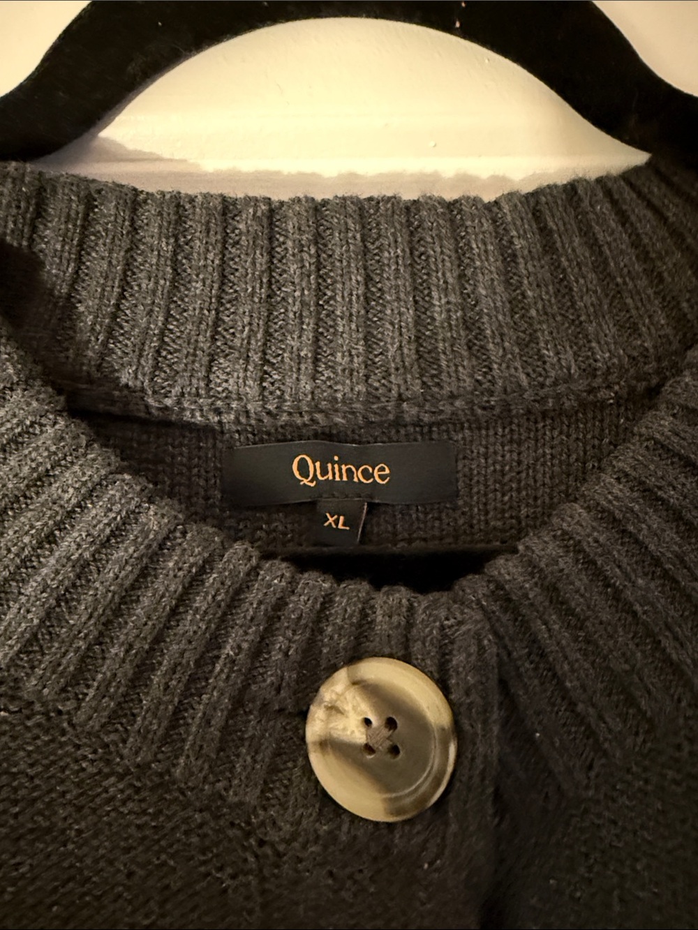 Quince 100% Organic Cotton Cropped Cardigan - Picture 2 of 2
